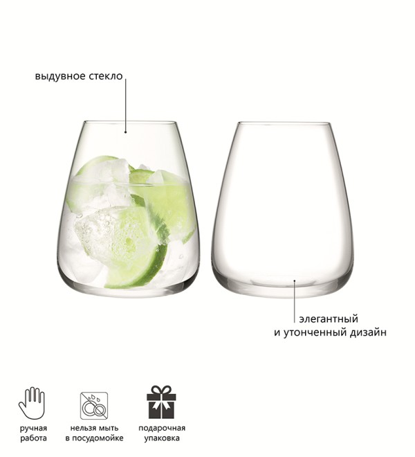 Набор бокалов для воды wine culture, 590 мл, 2 шт.