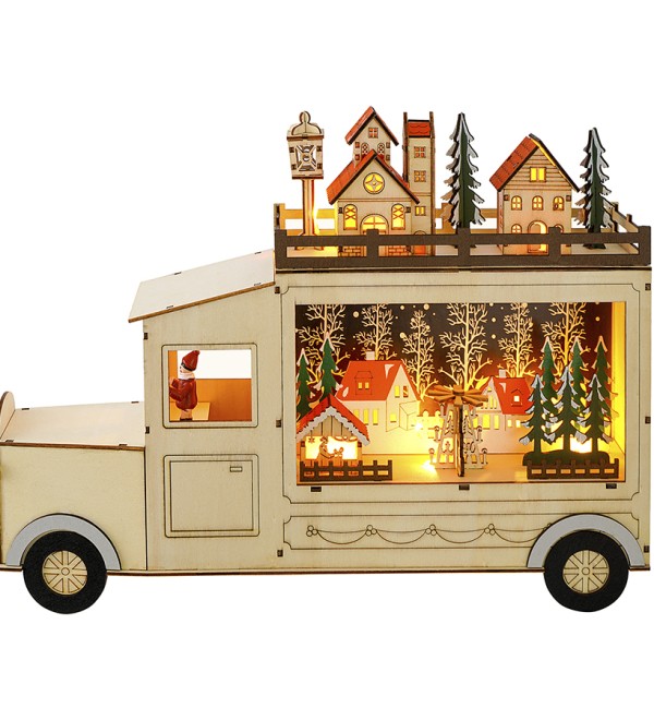 Декор новогодний с подсветкой festive truck из коллекции new year essential