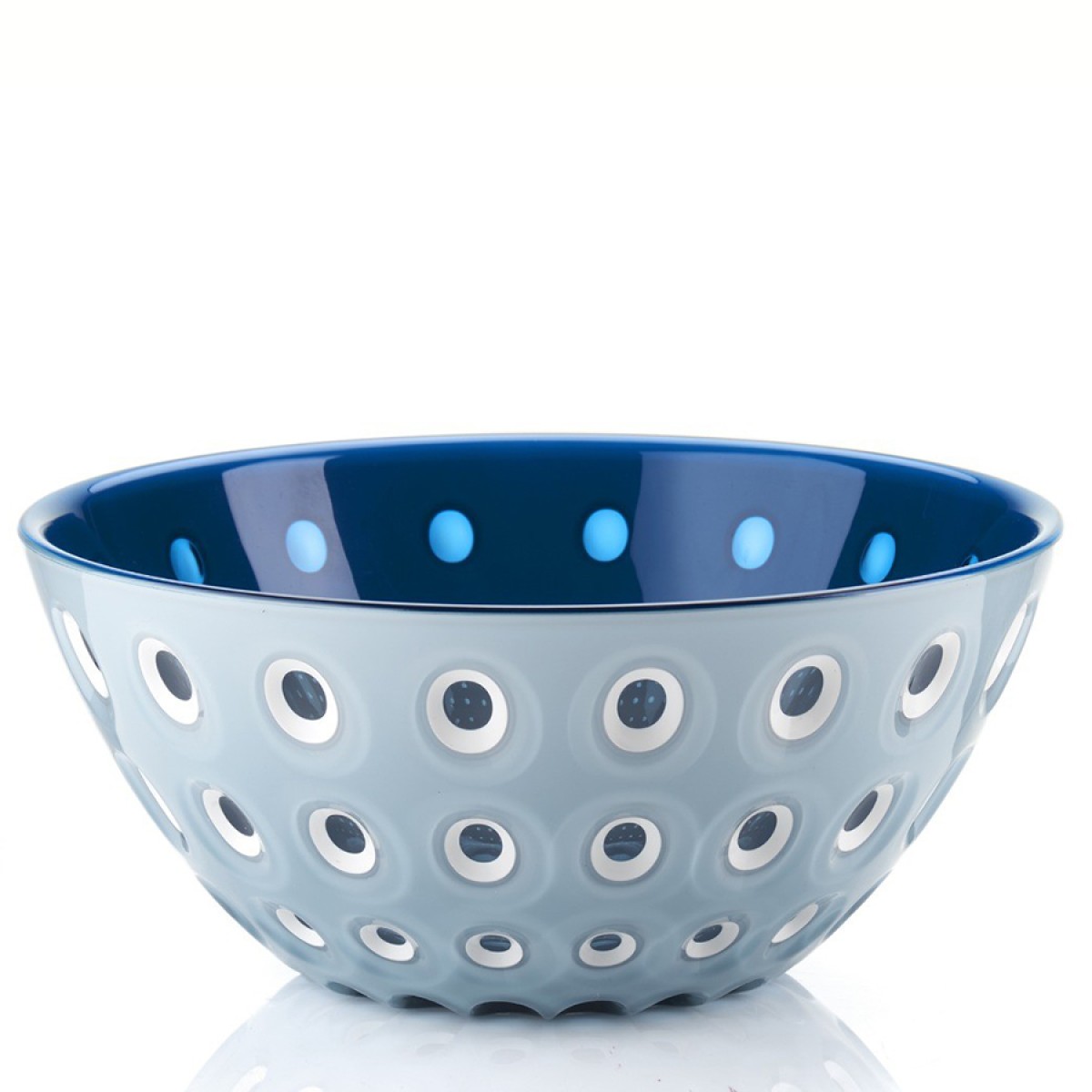 Салатник le murrine, D25 см, сине-серый