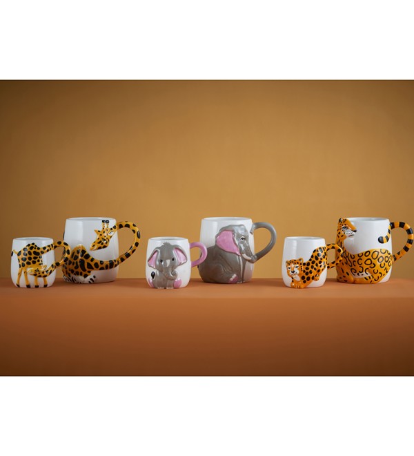 Набор из 2 кружек giraffe, 405 мл и 195 мл