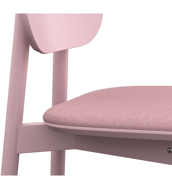Стул saga, рогожка, розовый
