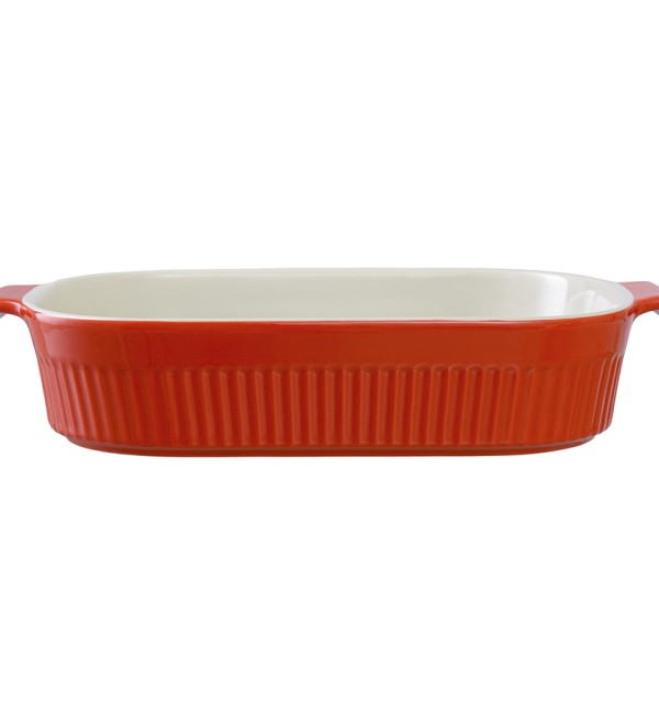 Блюдо для запекания soft ripples, 29,2х18,2 см, красное