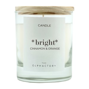 Свеча ароматическая the olphactory, bright, orange&cinnamon, 40 ч