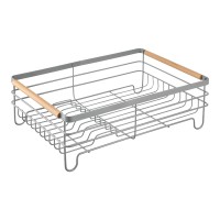 Сушилка для посуды granli, 43x30,5x14 см, серая