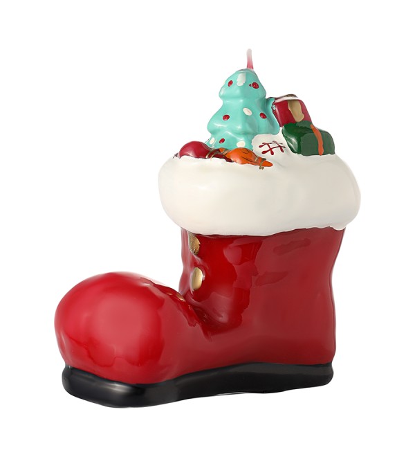 Свеча декоративная festive stocking из коллекции new year essential, 12,5 см