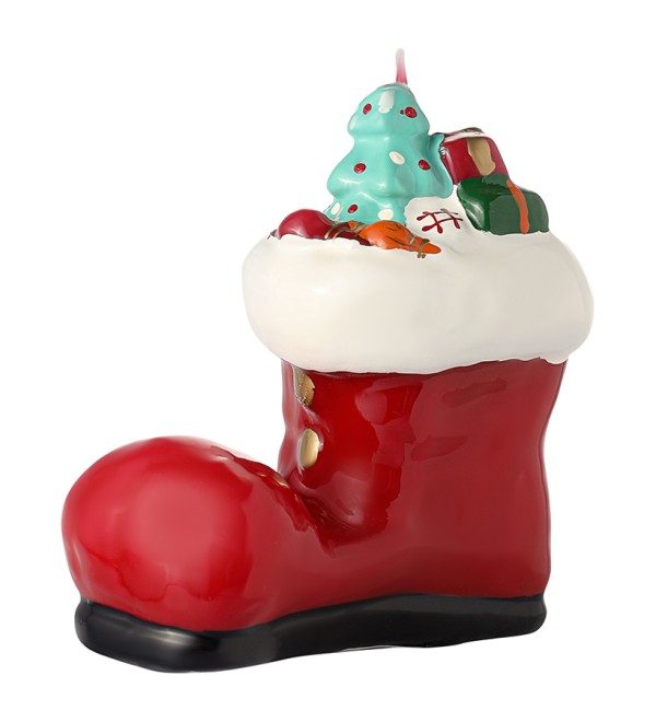 Свеча декоративная festive stocking из коллекции new year essential, 12,5 см