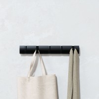 Вешалка настенная flip, 50,8 см, 5 крючков, черная