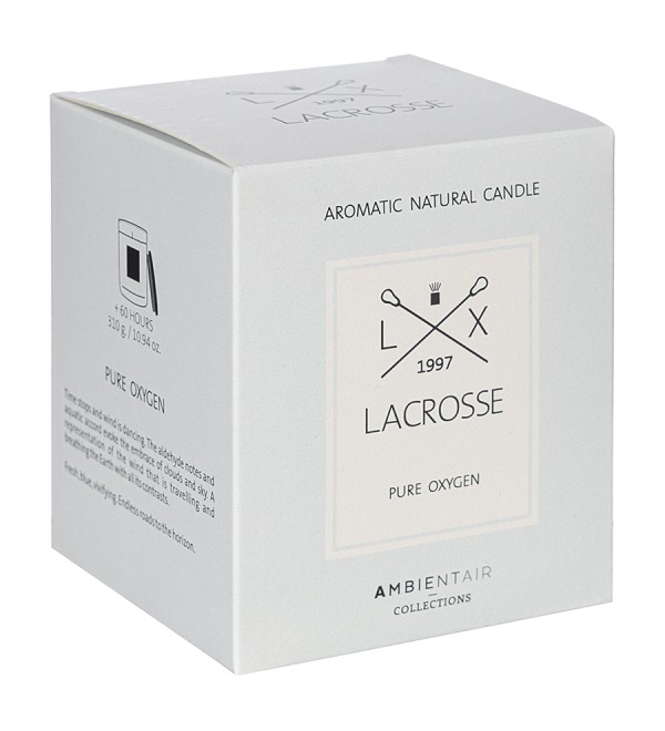 Свеча ароматическая lacrosse, pure oxygen (новая), 60 ч