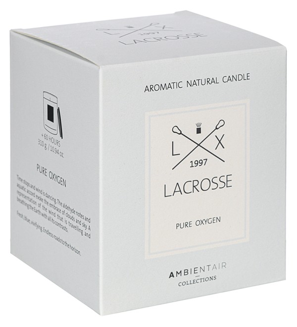 Свеча ароматическая lacrosse, pure oxygen (новая), 60 ч