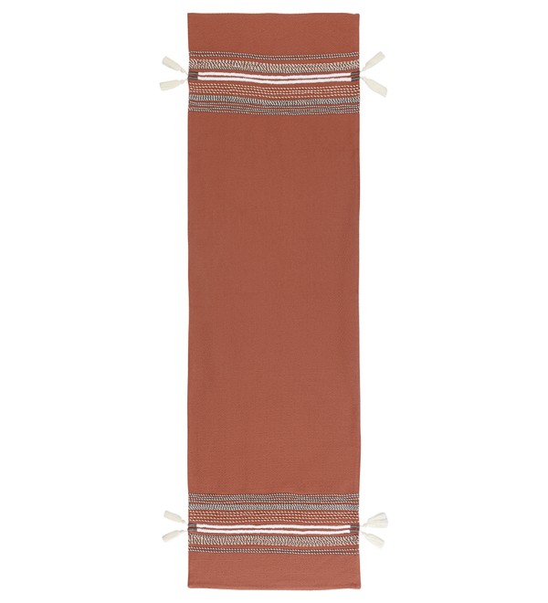 Дорожка на стол с вышивкой braids из коллекции ethnic, 45х150 см