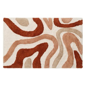 Коврик для ванной flow терракотового цвета из коллекции ethnic, 50x80 см