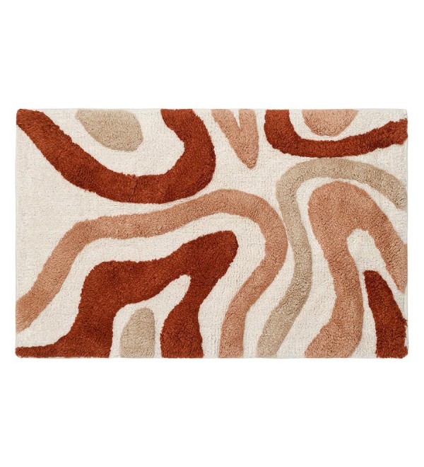 Коврик для ванной flow терракотового цвета из коллекции ethnic, 50x80 см