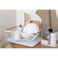Сушилка для посуды granli, 43x30,5x14 см, белая
