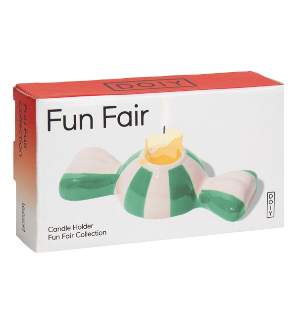 Подсвечник funfair, 5,5х12х3 см, зеленый