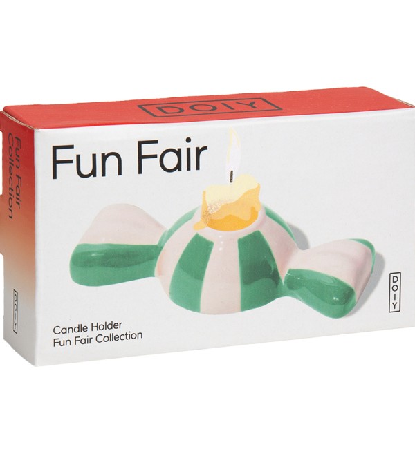 Подсвечник funfair, 5,5х12х3 см, зеленый