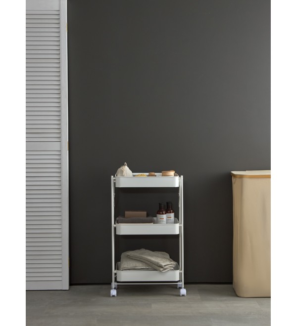 Этажерка 3-х ярусная smart cart, белая