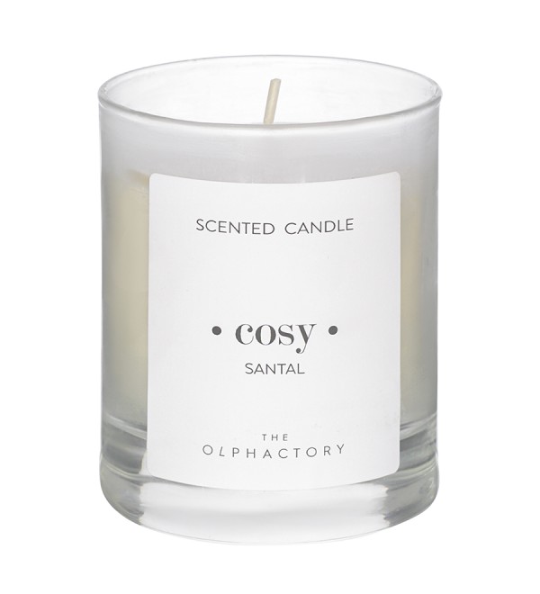 Свеча ароматическая the olphactory, cosy, santal (новая), 40 ч