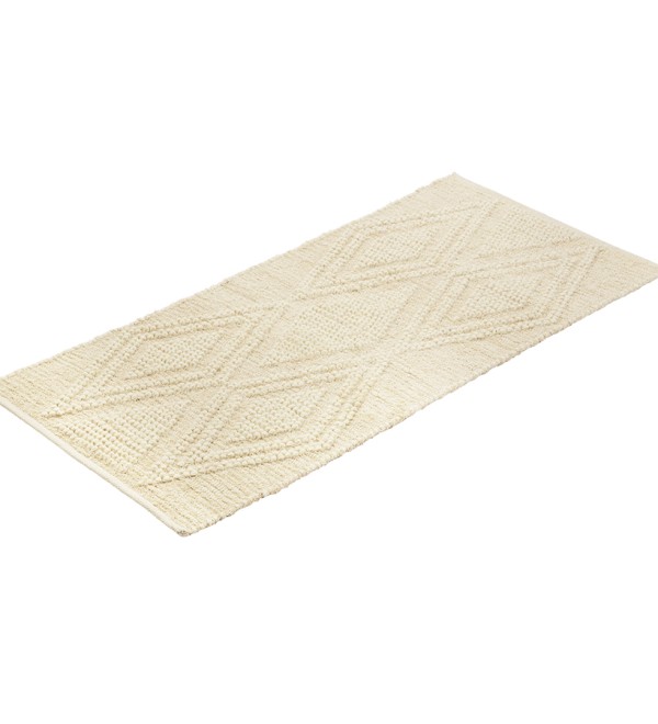 Ковер из шерсти и переработанного хлопка shillong из коллекции ethnic, 70x160см