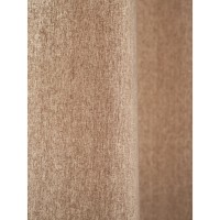 Штора из хлопка с помпонами бежево-серого цвета из коллекции essential, 150х290 см