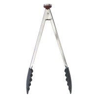 Щипцы кухонные smartchef, 33,5 см, серо-бордовые