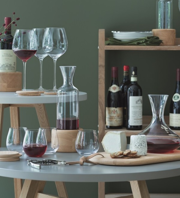 Набор из декантера 1,4 л и сырной доски wine