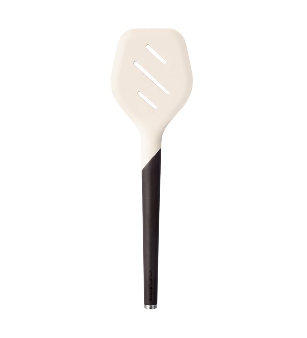Лопатка с прорезями smartchef, 32 см, бежевая/бордовая