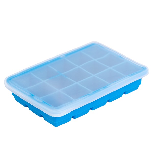 Форма для льда с крышкой ice cubes, 15 ячеек