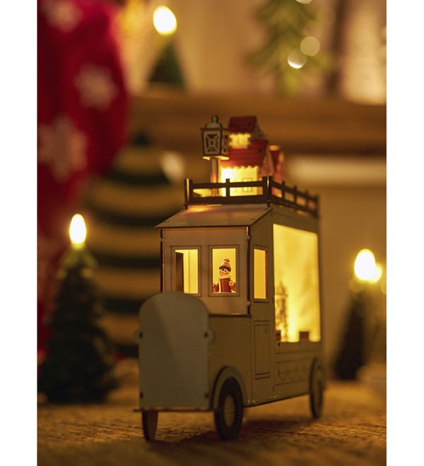 Декор новогодний с подсветкой festive truck из коллекции new year essential
