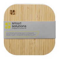 Контейнер для запекания и хранения квадратный eco store с крышкой из бамбука, 1,9 л