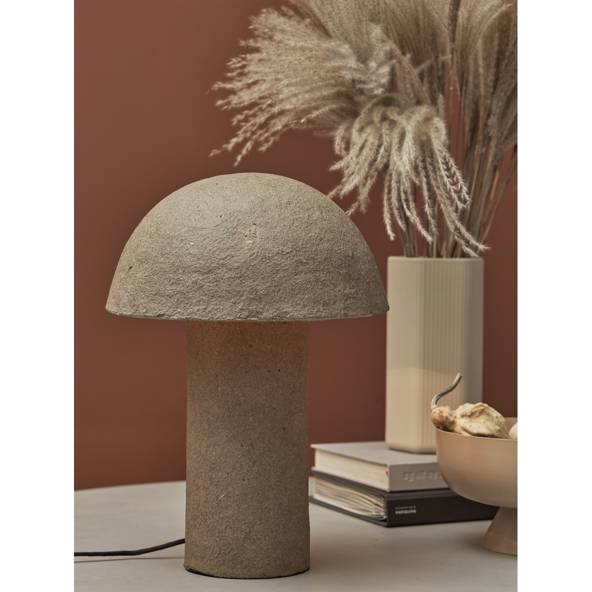 Лампа настольная texture sleek, D32х42 см, бежевая