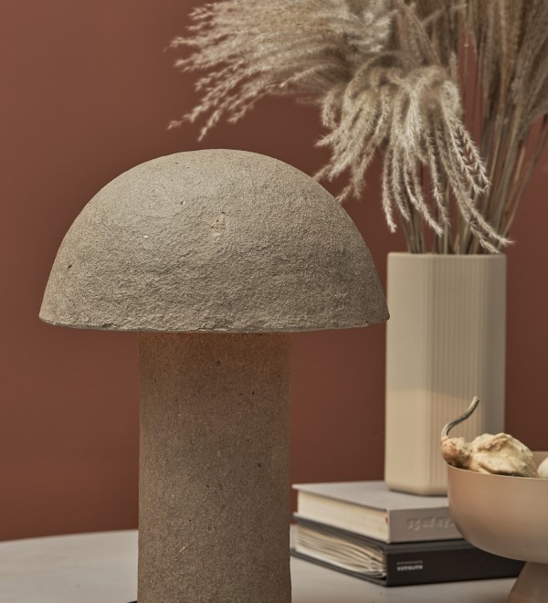 Лампа настольная texture sleek, D32х42 см, бежевая