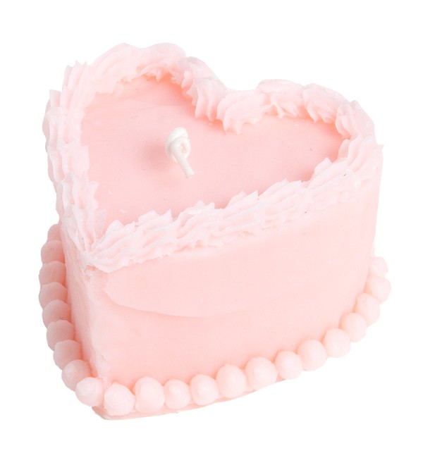 Свеча cake, 4,8 см, розовая