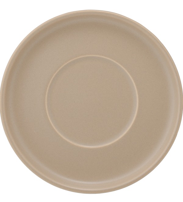 Набор из двух чашек с блюдцами бежевого цвета из коллекции essential, 120 мл