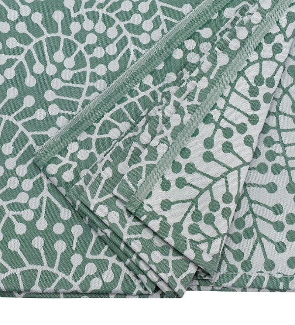 Скатерть из хлопка зеленого цвета с рисунком Спелая смородина, scandinavian touch, 180х260см