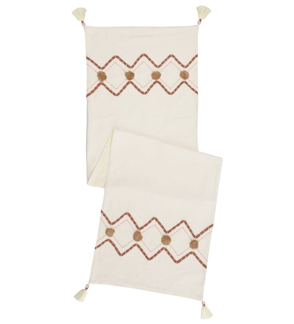 Дорожка на стол с вышивкой geometry из коллекции ethnic, 45х150 см