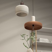 Светильник подвесной juko, D42х31 см, бежевый/коричневый
