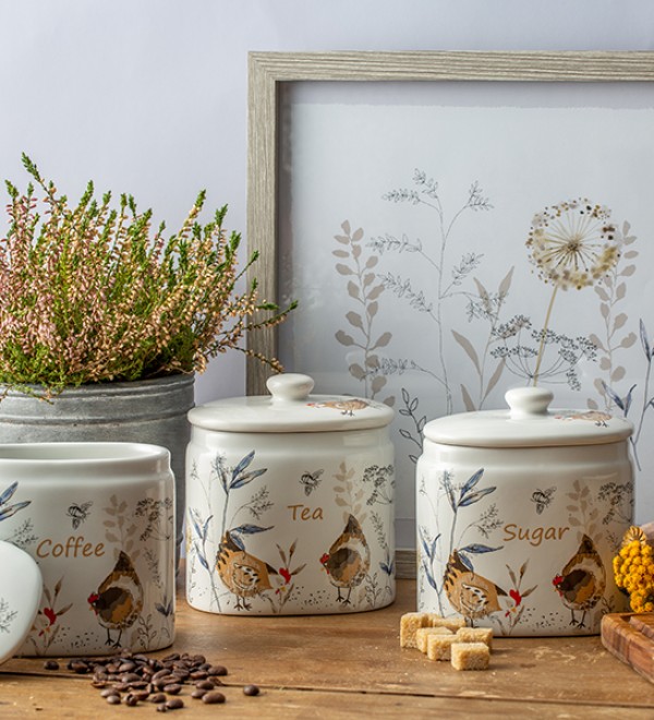 Емкость для хранения чая country hens 650 мл