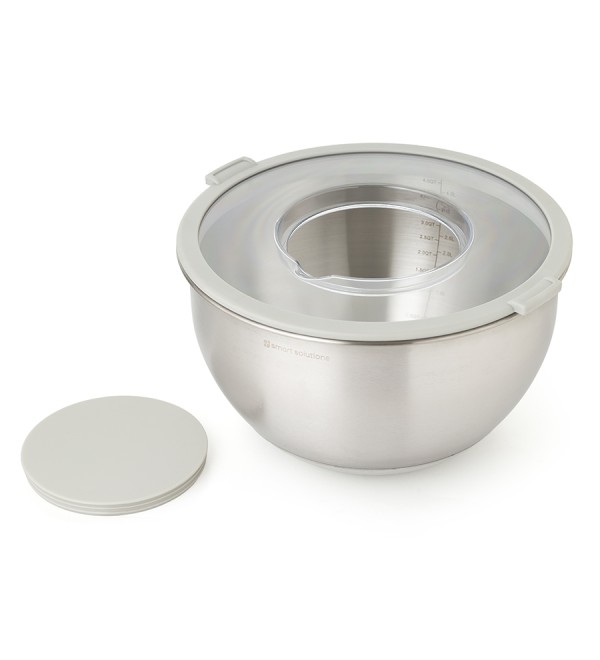 Миска стальная balance с крышкой и терками, 5 л