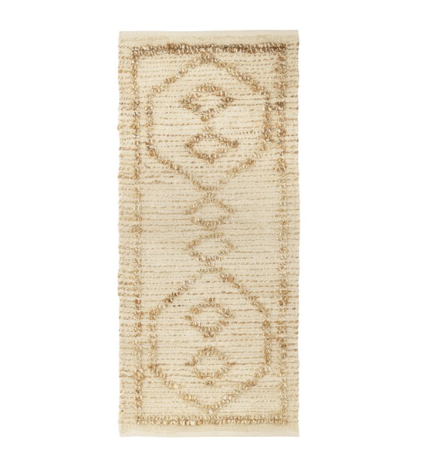 Ковер из джута и переработанного хлопка kolkata из коллекции ethnic, 70x160см