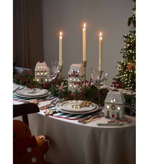 Набор из четырех тарелок nordic winter из коллекции new year essential, D23 см
