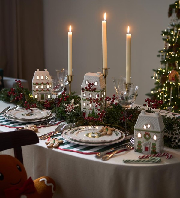 Набор из четырех тарелок nordic winter из коллекции new year essential, D23 см