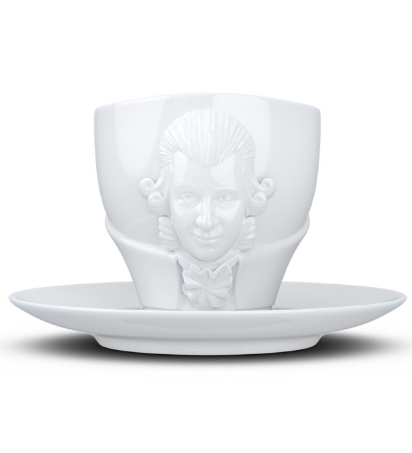 Чайная пара talent, wolfgang amadeus mozart, 260 мл, белая