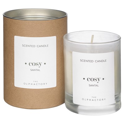 Свеча ароматическая the olphactory, cosy, santal (новая), 40 ч