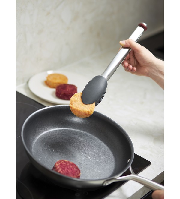Щипцы кухонные smartchef, 33,5 см, серо-бордовые