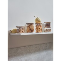 Банка для хранения квадратная glass acacia, 800 мл