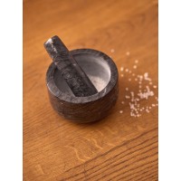 Ступка marm, 12,7х7,6 см, черный мрамор
