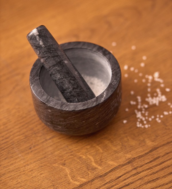 Ступка marm, 12,7х7,6 см, черный мрамор