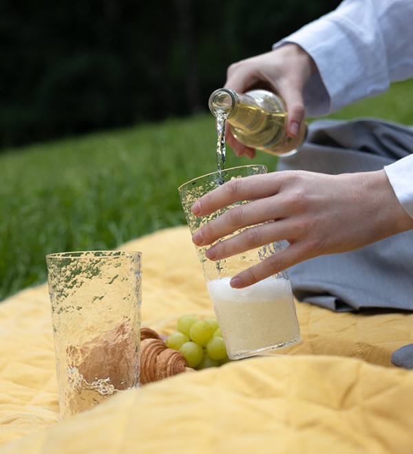 Плед для пикника и отдыха на пляже smart picnic, горчичный