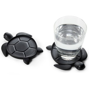 Подставка под стаканы save turtle, черная
