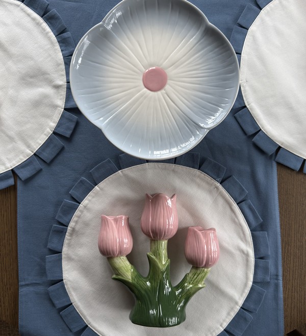 Подсвечник floret для трех свечей из коллекции blossom, 20 см